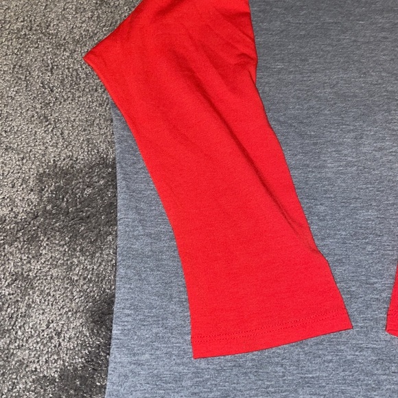 LuLaRoe grey and red Randy - Picture 3 of 4